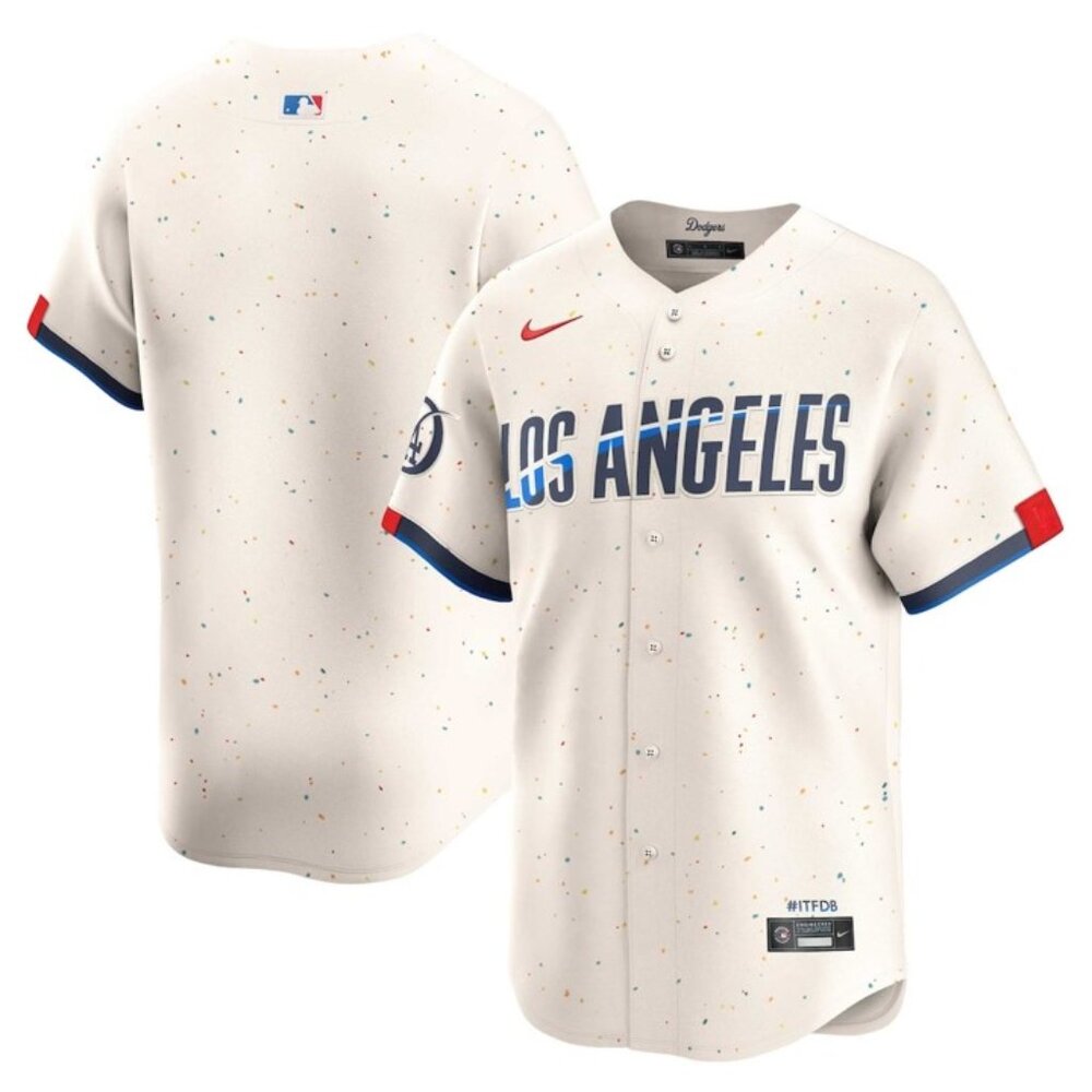 Los Angeles Dodgers Nike 2024 City Connect Limited Jersey - Cream Medium NEW
